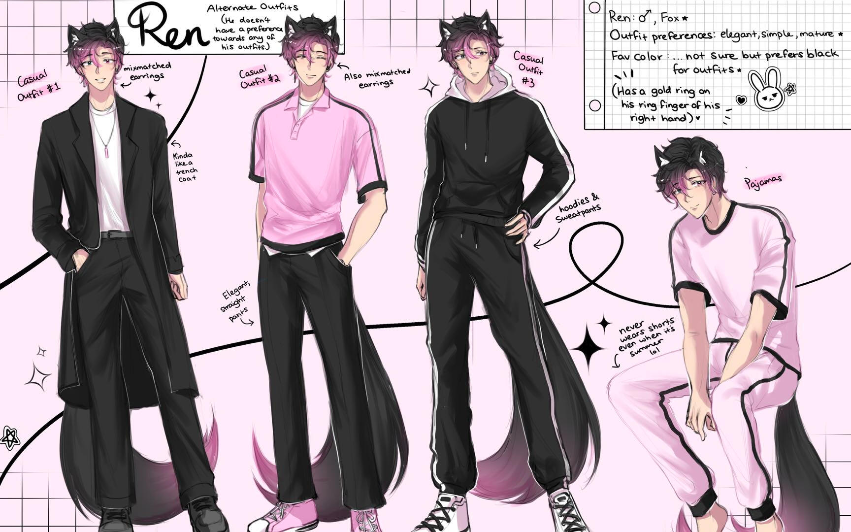 Modern AU outfits pt.1
